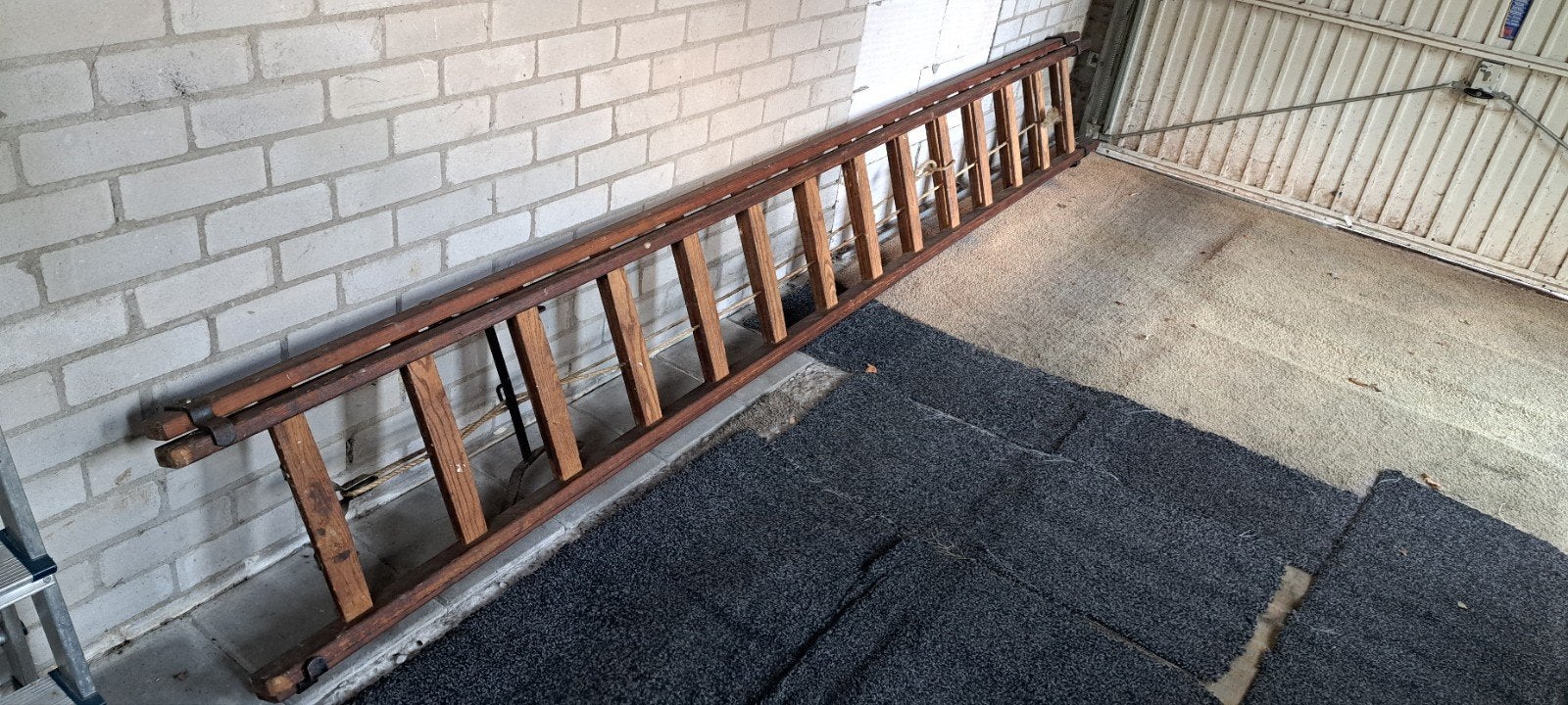 Te Koop, Houten Ladder, Ophalen, Gebruikt, Ladder, Opvouwbaar of Inschuifbaar