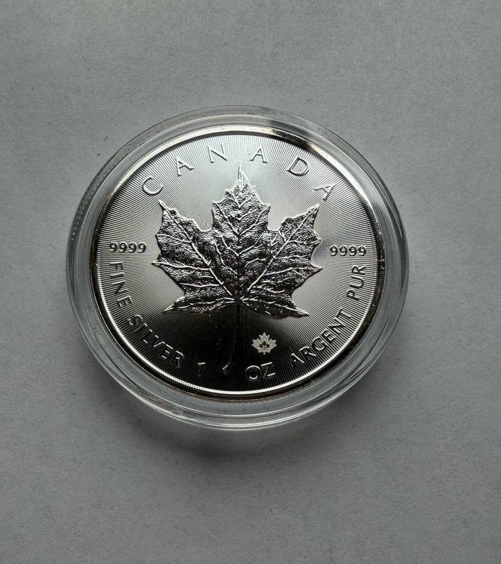 Zilver maple leaf 1oz uit 2023 14x, Postzegels en Munten, Edelmetalen en Baren, Ophalen, Zilver