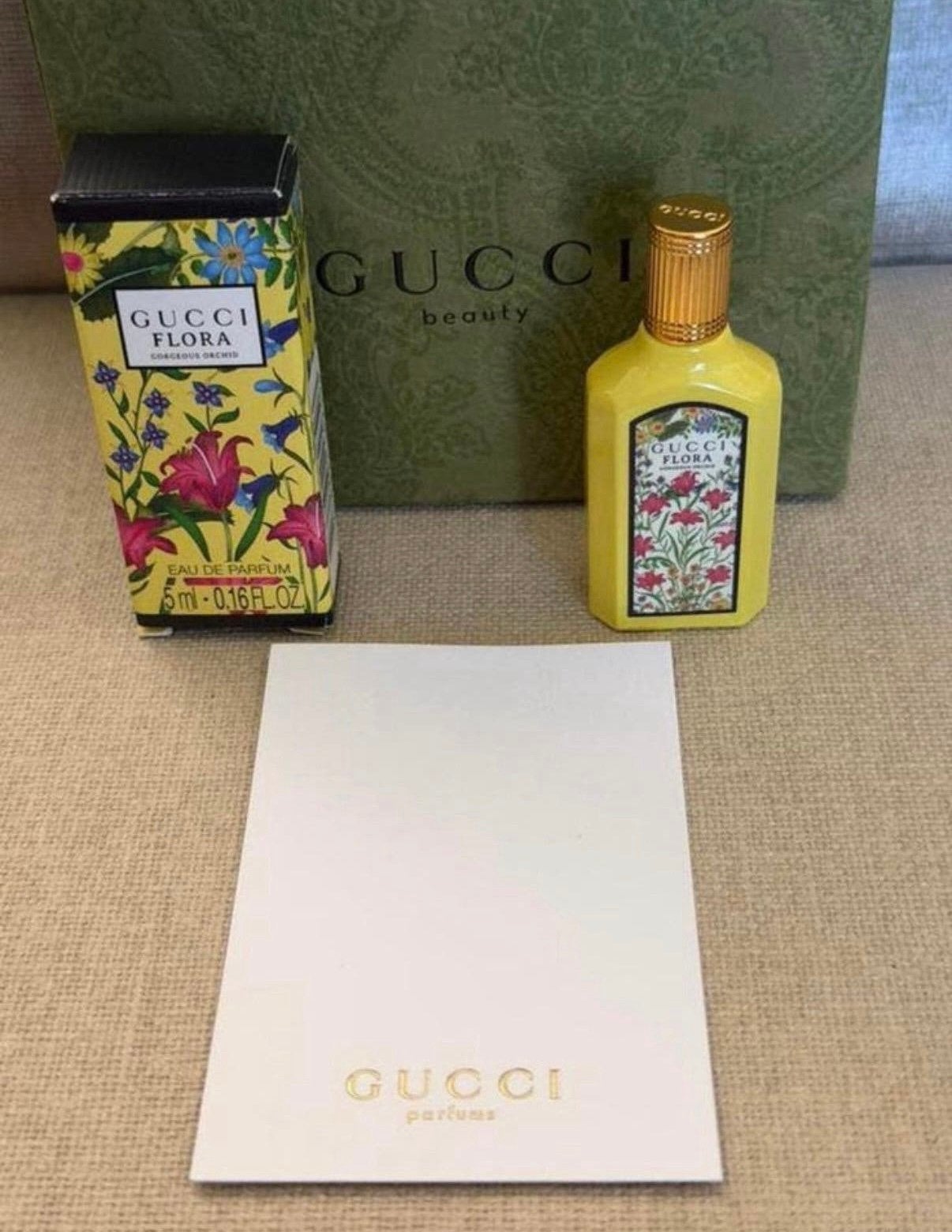 Miniatuur Gucci Flora Gorgeous Orchid edp 5 ml nieuw in doos, Verzenden, Nieuw, Miniatuur, Gevuld