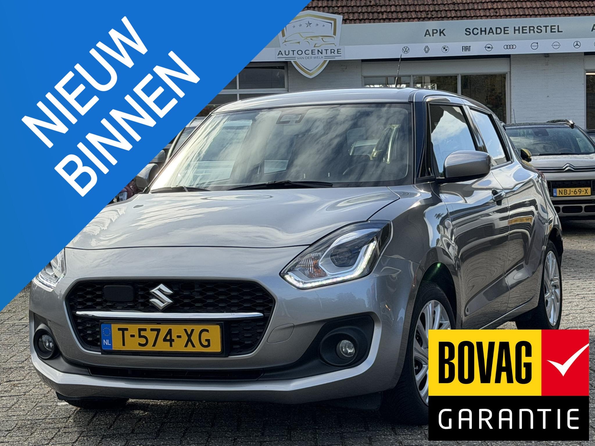 Suzuki Swift 1.2 Select Smart Hybrid CARPLAY | CAMERA | STOE, Stof, Gebruikt, 4 cilinders, 400 kg