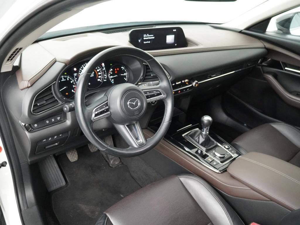 Mazda CX-30 SkyActive-X 180 Luxury Leder/18''/Bose Hifi, Auto's, Mazda, Keurmerk '100% Onderhouden', Gebruikt, 4 cilinders, Wit