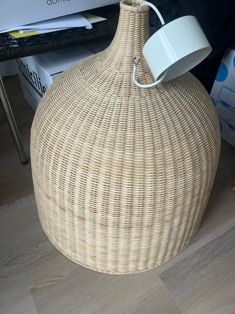 Grote hanglamp IKEA, Gebruikt, Ophalen of Verzenden, Crème, 50 cm of meer