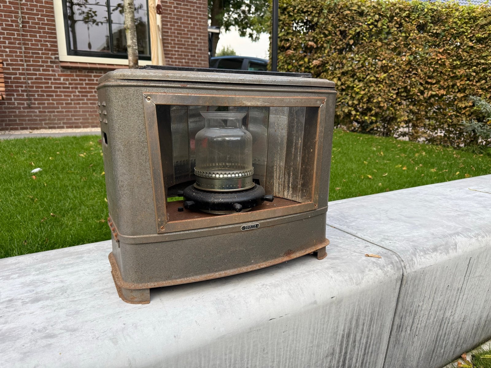 Vintage Facetta Petroleumkachel - Made in Holland, Gebruikt, Overige brandstoffen, Petroleumkachel, Ophalen of Verzenden