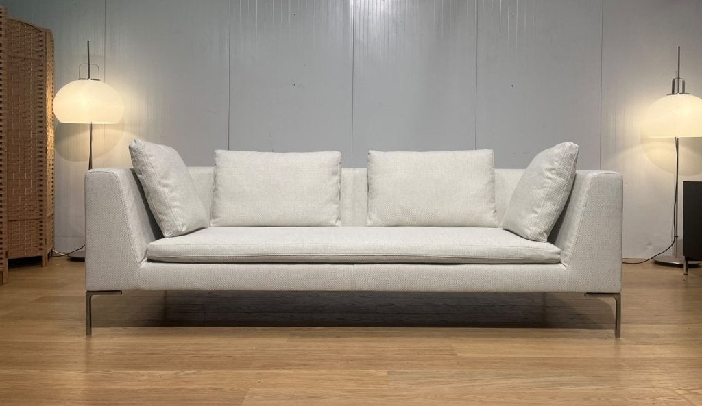 NIEUW B&B Italia Charles 3-Zits Ecru + GARANTIE