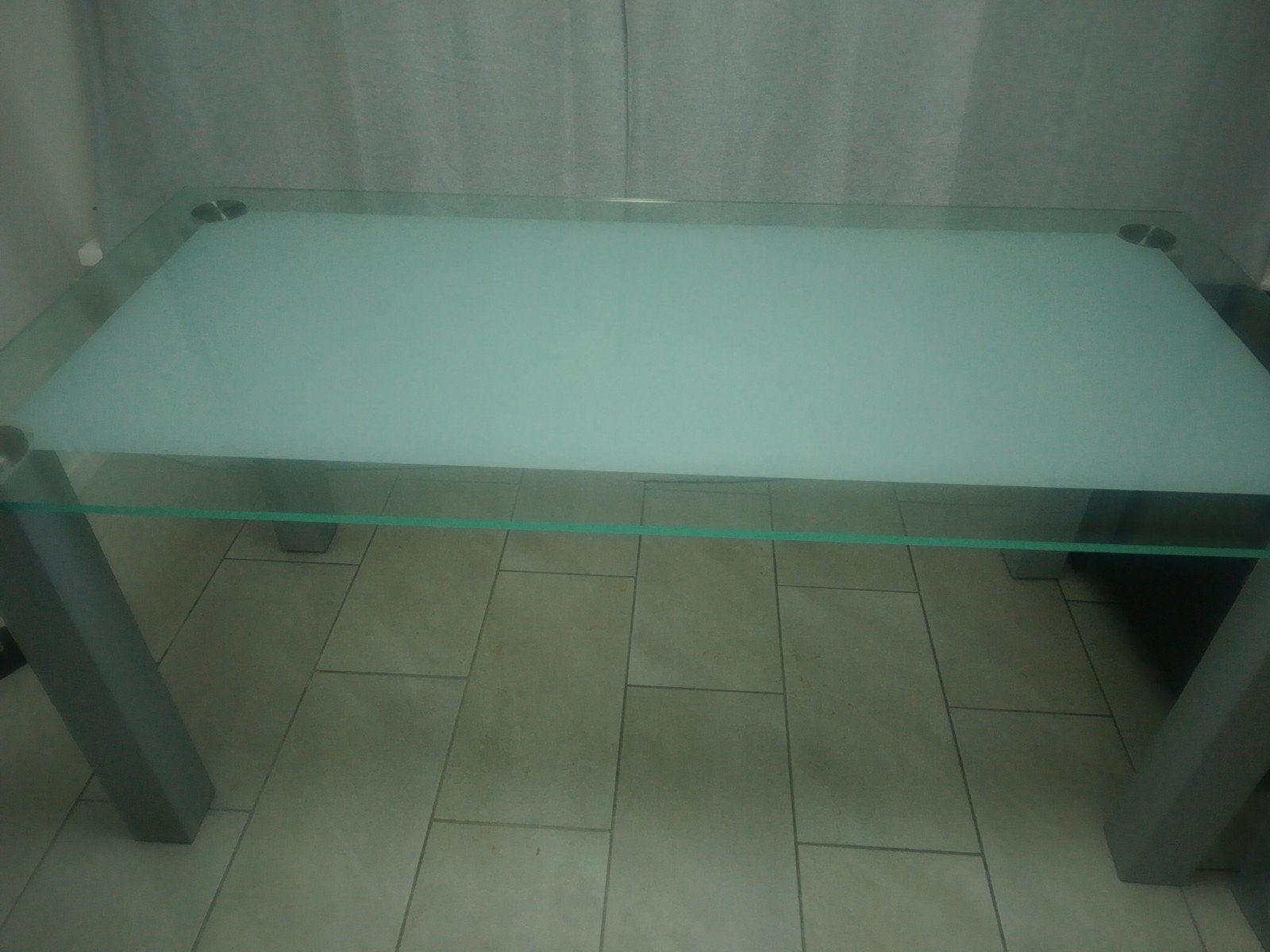 Glazen eettafel - Zo goed als nieuw, 100 tot 150 cm, Zo goed als nieuw, Glas, Vier personen