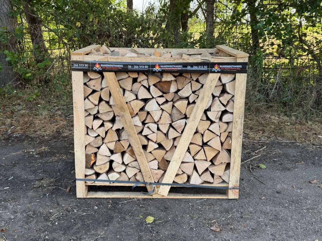 Beuken haardhout gedroogd GRATIS BEZORGD 50km rond Amsterdam, Minder dan 3 m³, Ophalen of Verzenden