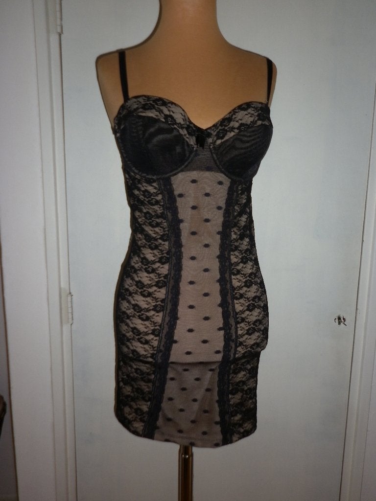 slipdress maat small   merk : Hunkemöller, Verzenden, Zwart, Overige typen