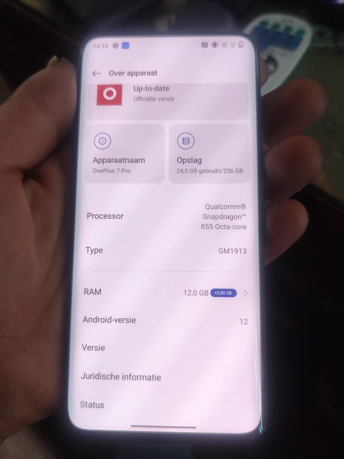 OnePlus 7 Pro 12GB RAM 256GB Blauw + gratis OnePlus buds, Ophalen, Zo goed als nieuw, Zonder abonnement, Zonder simlock