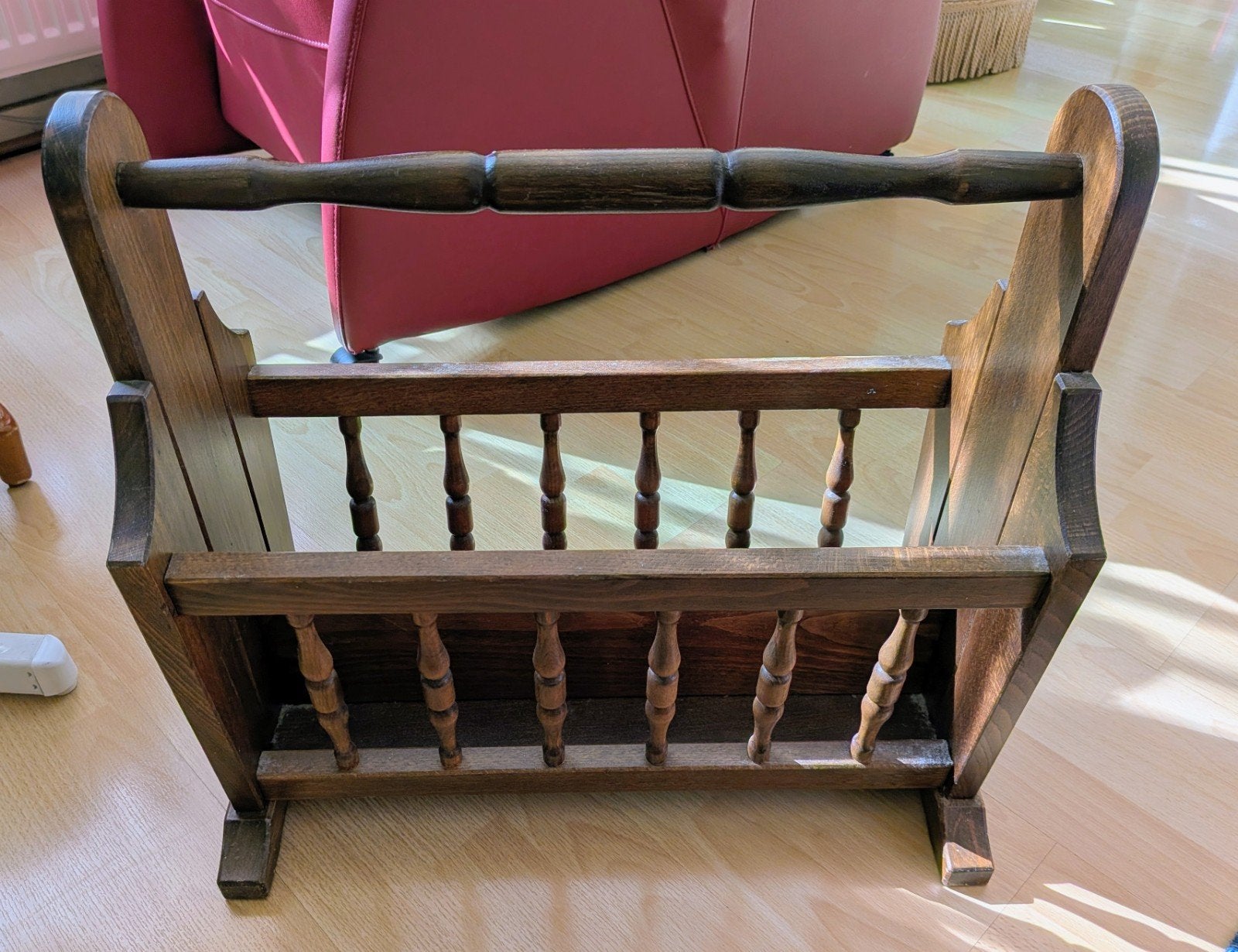 landelijk, brocante, klassiek eiken, krantenbak, Huis en Inrichting, Woonaccessoires | Krantenbakken en Lectuurbakken, Ophalen
