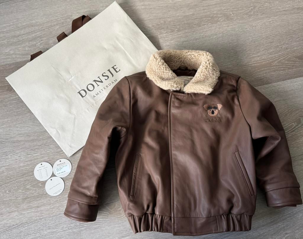 Donsje amsterdam Axello koala leren jack, Kinderen en Baby's, Ophalen of Verzenden, Nieuw, Jongen of Meisje, Jas
