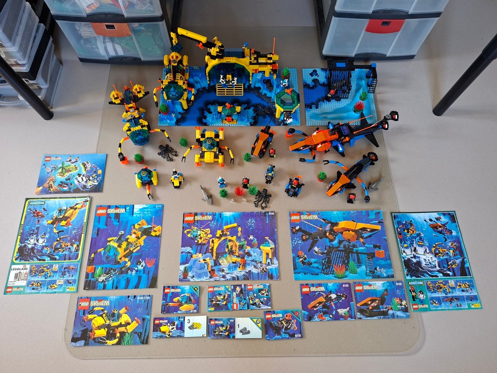 Partij Lego sets Aquazone jaren 90, Ophalen of Verzenden, Zo goed als nieuw, Complete set, Inclusief accessoires