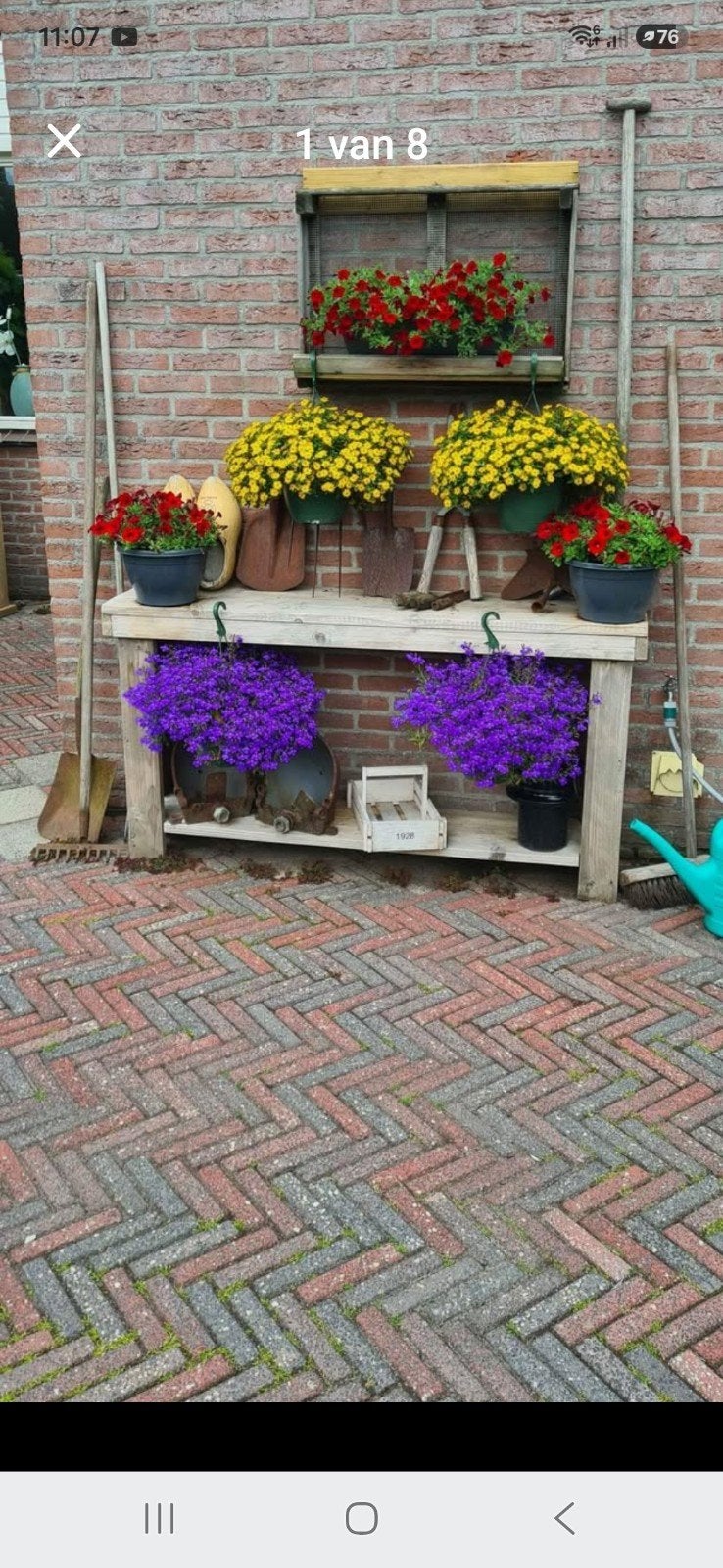 sidetable steigerhout aanbieding, Ophalen, Nieuw, Rechthoekig, Hout