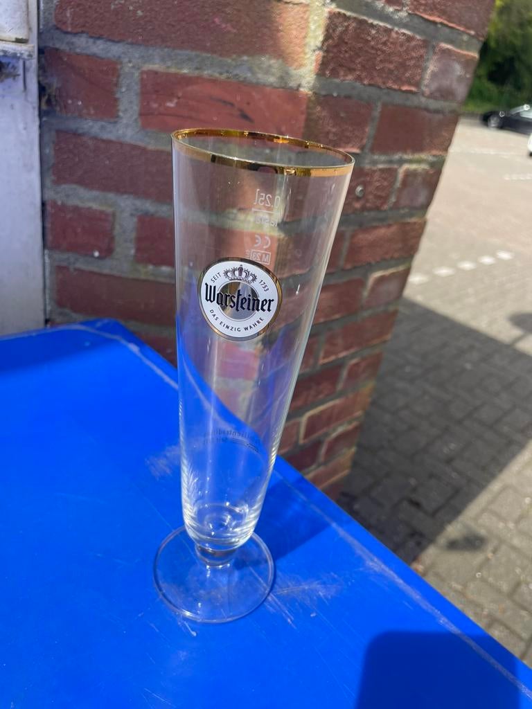 Warsteiner glazen 0,25l., Ophalen of Verzenden, Zo goed als nieuw, Glas of Glazen, Overige merken