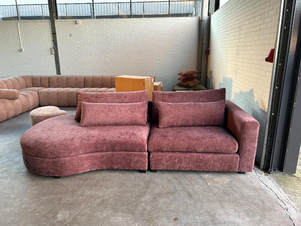 4x6sofa SALE tot 80% op modulaire en hoekbanken SALE!!, Ophalen, Zo goed als nieuw, Stof, Design, modulair, hoekbank, modern, scandinavisch, mooi