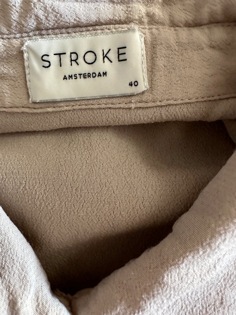 Stroke blouse L, Kleding | Dames, Beige, Ophalen of Verzenden, Zo goed als nieuw