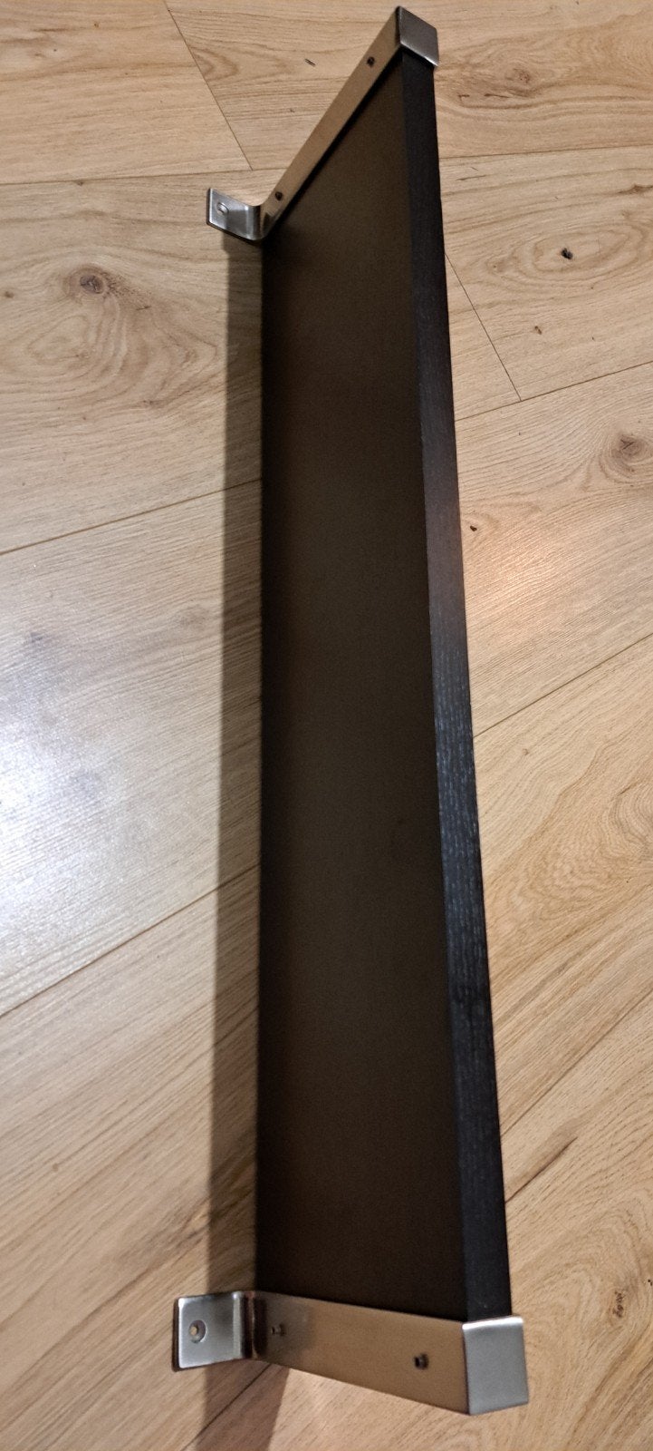 IKEA Lack wandplank - Donkerbruin met zilveren beugels, Ophalen of Verzenden, Gebruikt