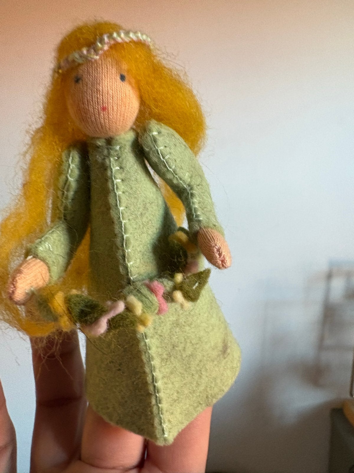 Handgemaakt Zomer Elfje - Vingerpopje / Jaartafel Vrijeschoo, Ophalen of Verzenden, Nieuw, Overige typen
