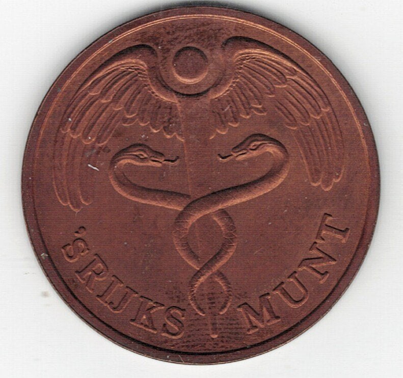 26-1194 Nederland penning van de munt 1988, Ophalen of Verzenden, Overige materialen, Nederland