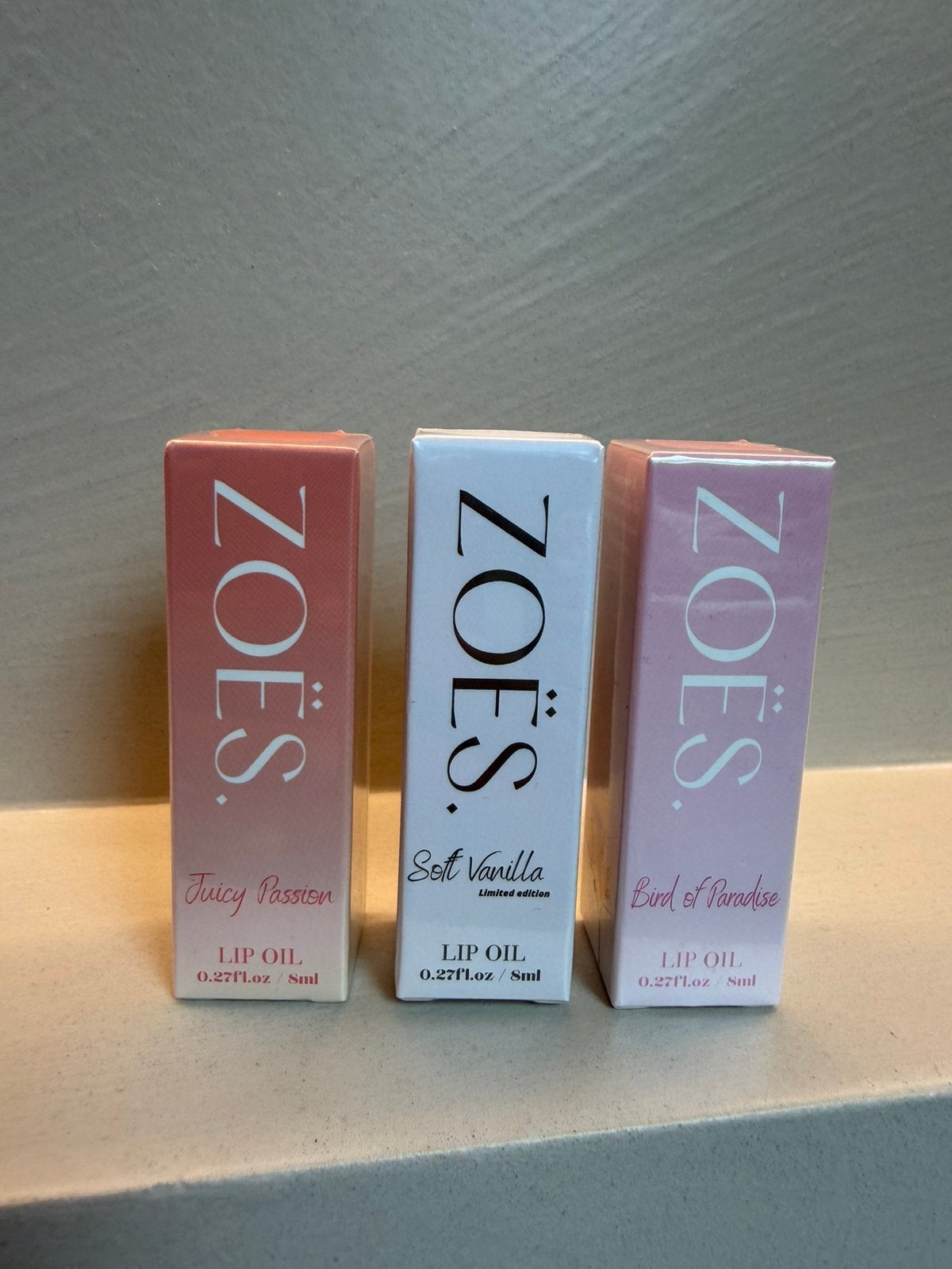 Zoës lip oil, Ophalen of Verzenden, Zo goed als nieuw, Lippen
