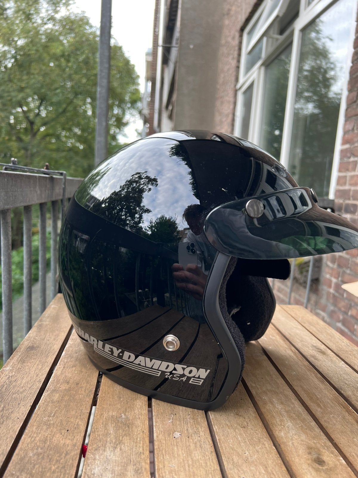 Vintage Harley-Davidson motorhelm uit 1996, Ophalen of Verzenden, Zo goed als nieuw