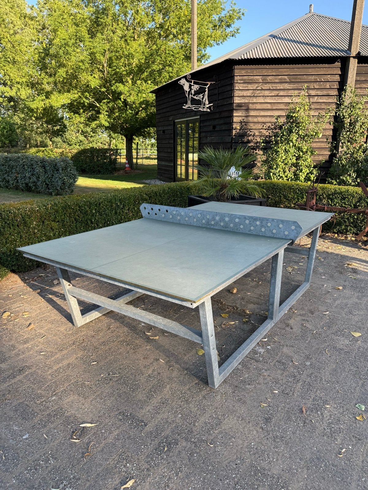 Robuuste Outdoor Tafeltennistafel - verplaatsbaar, Ophalen of Verzenden, Gebruikt, Tafel Outdoor, Wedstrijdformaat