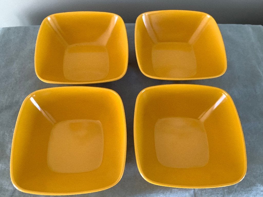 Domo melamine geel-oranje bakjes –Milano-col– Made in Italy, Ophalen of Verzenden, Huis en Inrichting