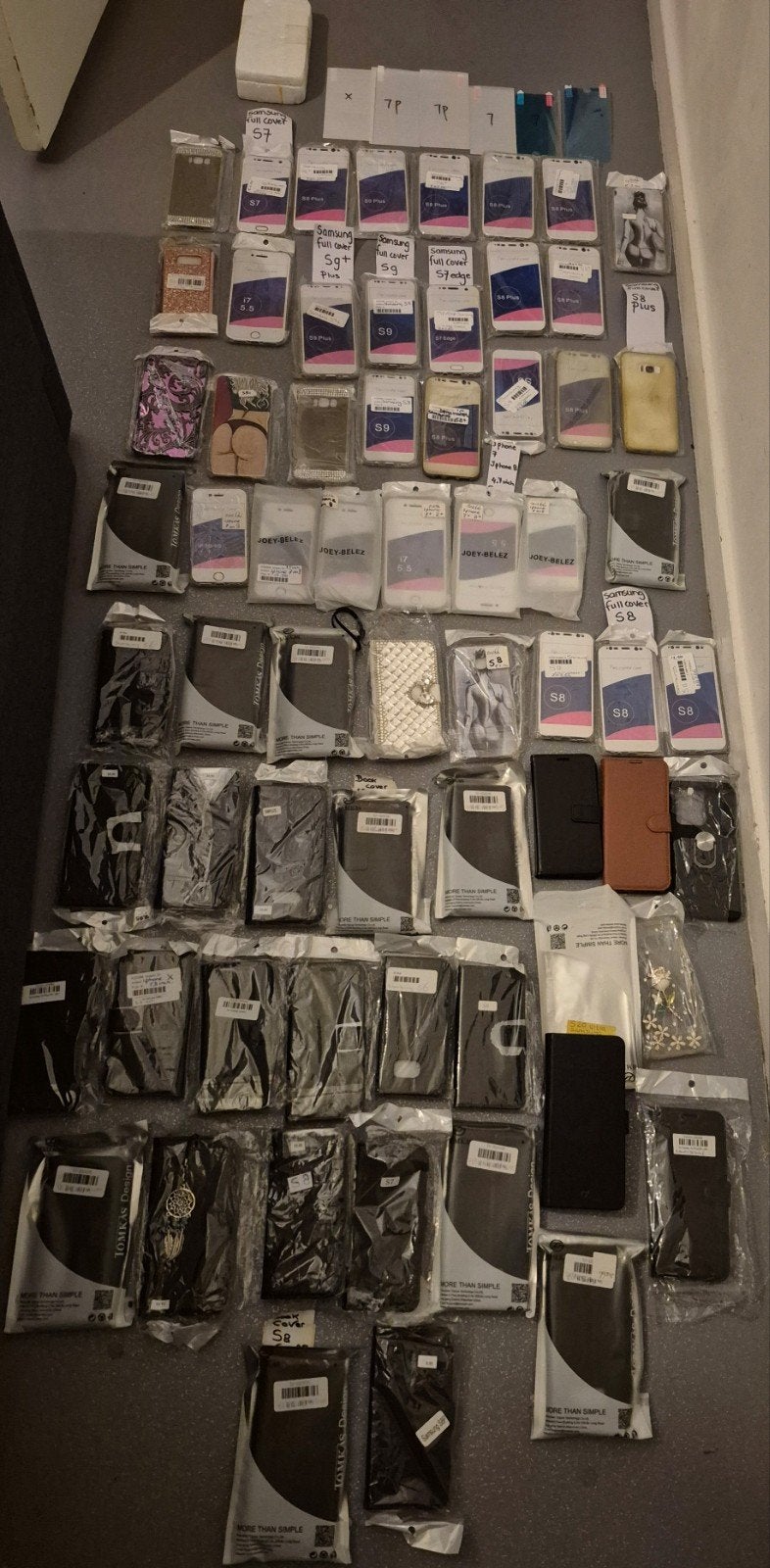 partij 71 stuks telefoon hoesjes/covers samsung/iphone NIEUW, Diversen, Ophalen of Verzenden, Nieuw