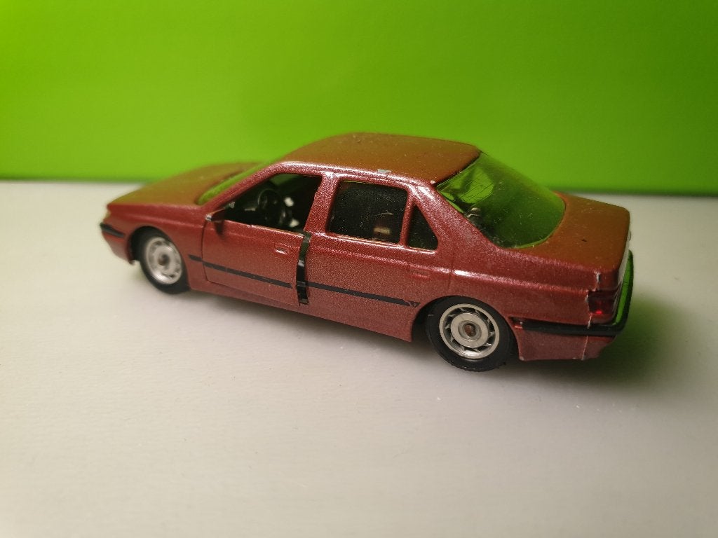 Solido - Peugeot 605 [rood] 1/43, Ophalen of Verzenden, Gebruikt, Auto, Solido