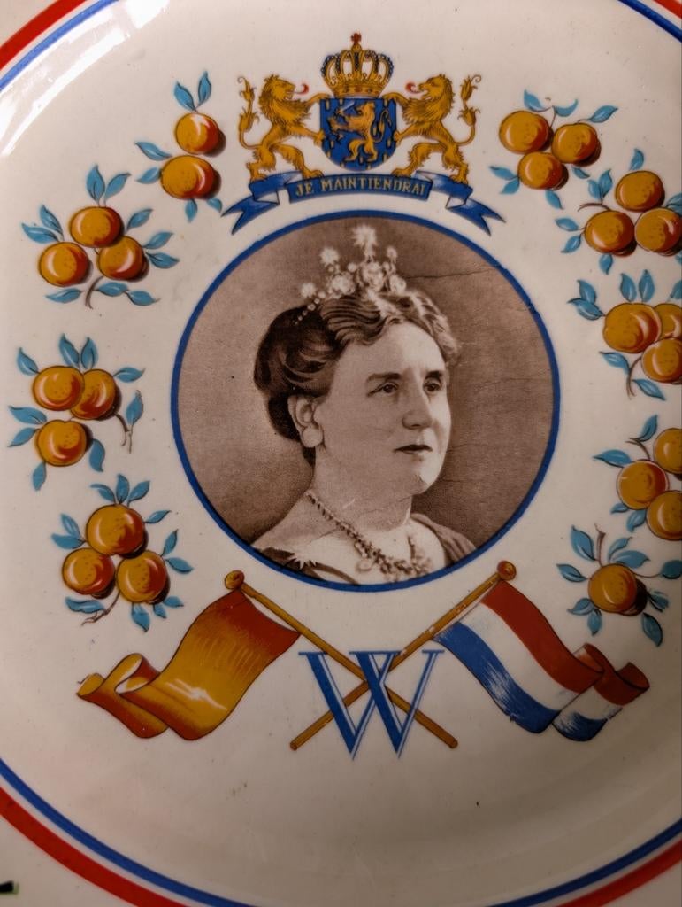 Herdenkingsbord Koningin Wilhelmina 1898-1948, Ophalen of Verzenden