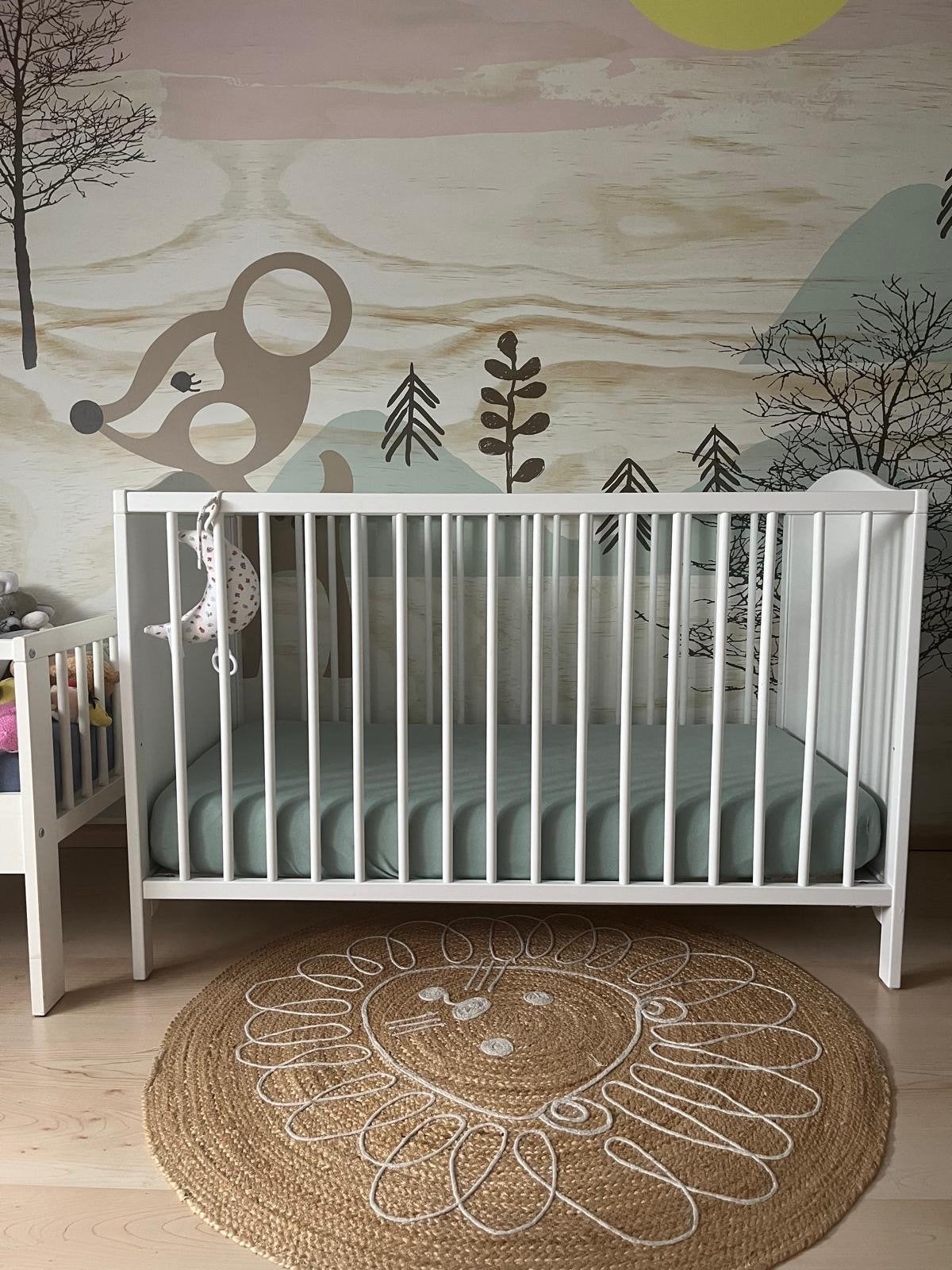 IKEA SMÅGÖRA Babybedje wit 60x120 cm, Ophalen, Gebruikt, Ledikant