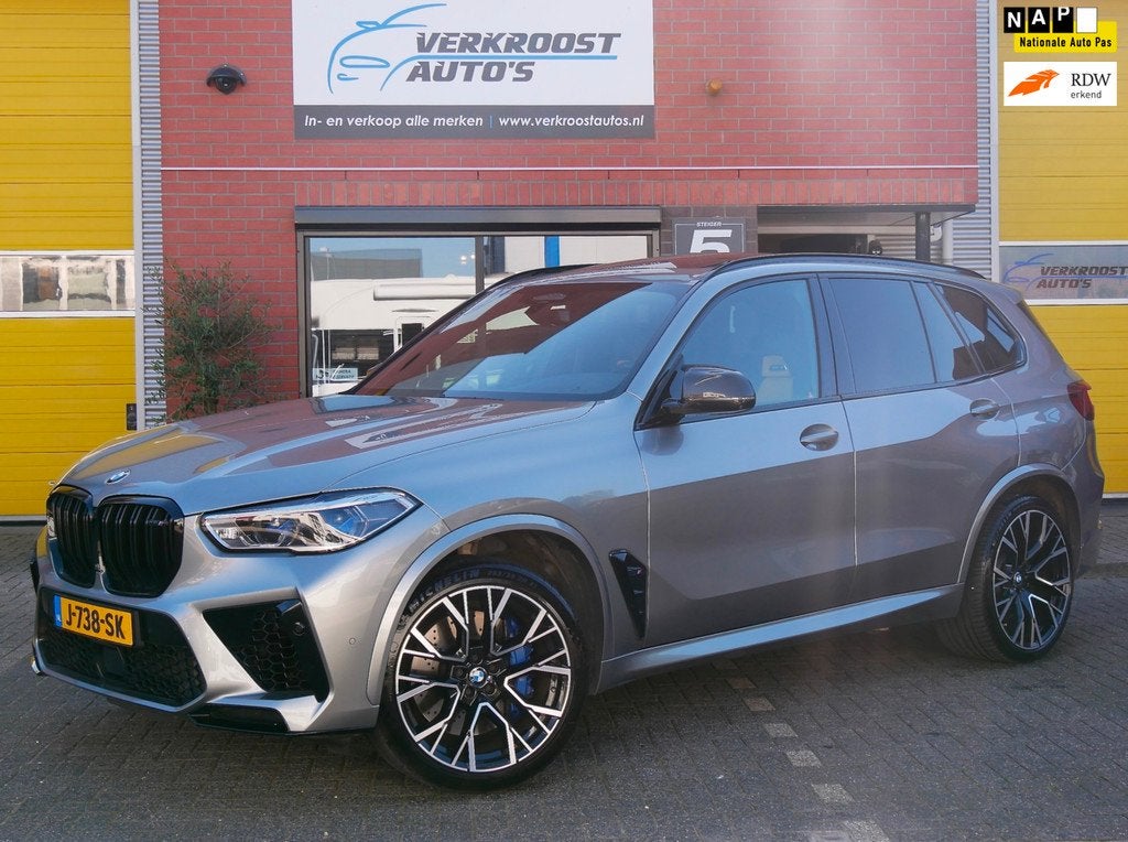 BMW X5 M Competition.panodak.carbon,sky lounge .btw autoorg, Auto's, Automaat, Gebruikt, 4395 cc, 3000 kg