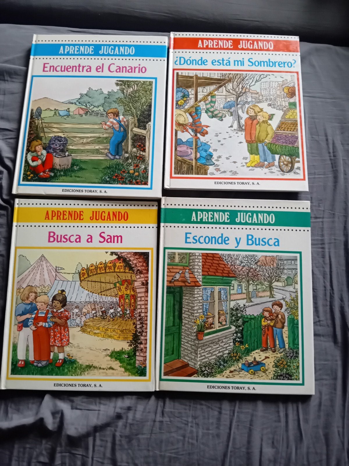 4 kinderboeken om Spaans te leren -Aprende Jugando-, Ophalen, Gelezen, Non-fictie