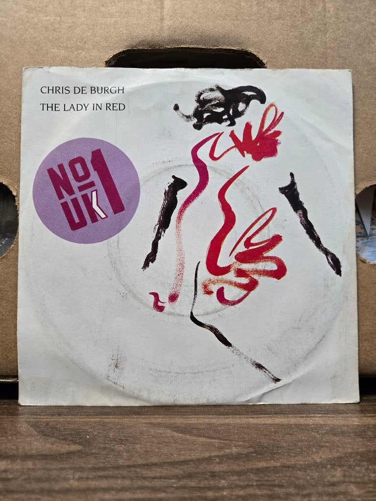 Chris de Burgh - The lady in red, 7 inch, Ophalen of Verzenden, Zo goed als nieuw, Beschermende buitenhoes