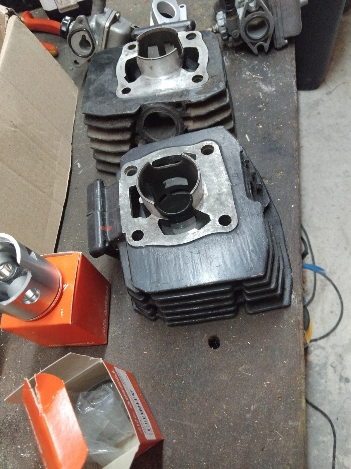 2x 70cc fast arrow cilinders plus carburateurs, Ophalen of Verzenden, Gebruikt, Overige modellen