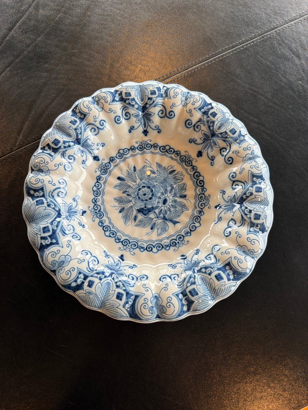 Prachtige Delfts Blauwe Schaal - Handgeschilderd, Antiek en Kunst, Ophalen
