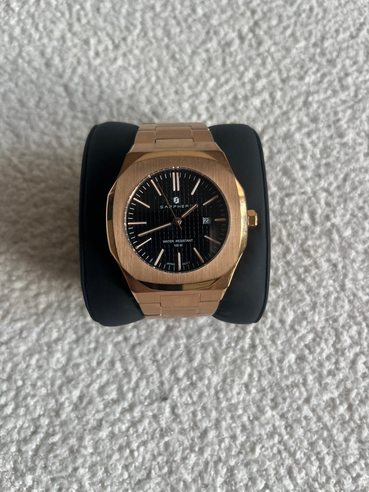 Rose Gouden Sapphero Horloge, Overige merken, Staal, Staal, Polshorloge
