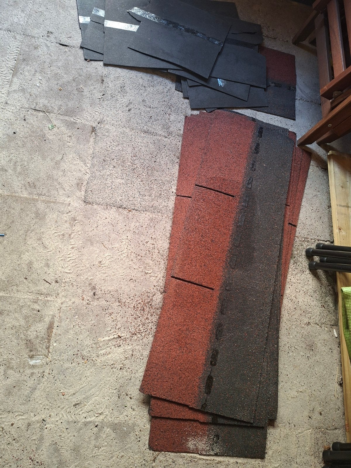 Rode dakshingles voor tuinhuis of overkapping, Ophalen, Overige materialen, Nieuw, Minder dan 5 m²