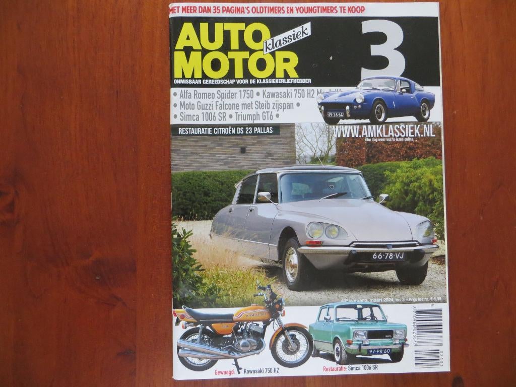 Auto Motor Klassiek 3 2024 Simca 1006 SR, Alfa Romeo Spider, Ophalen of Verzenden, Nieuw, Alfa Romeo
