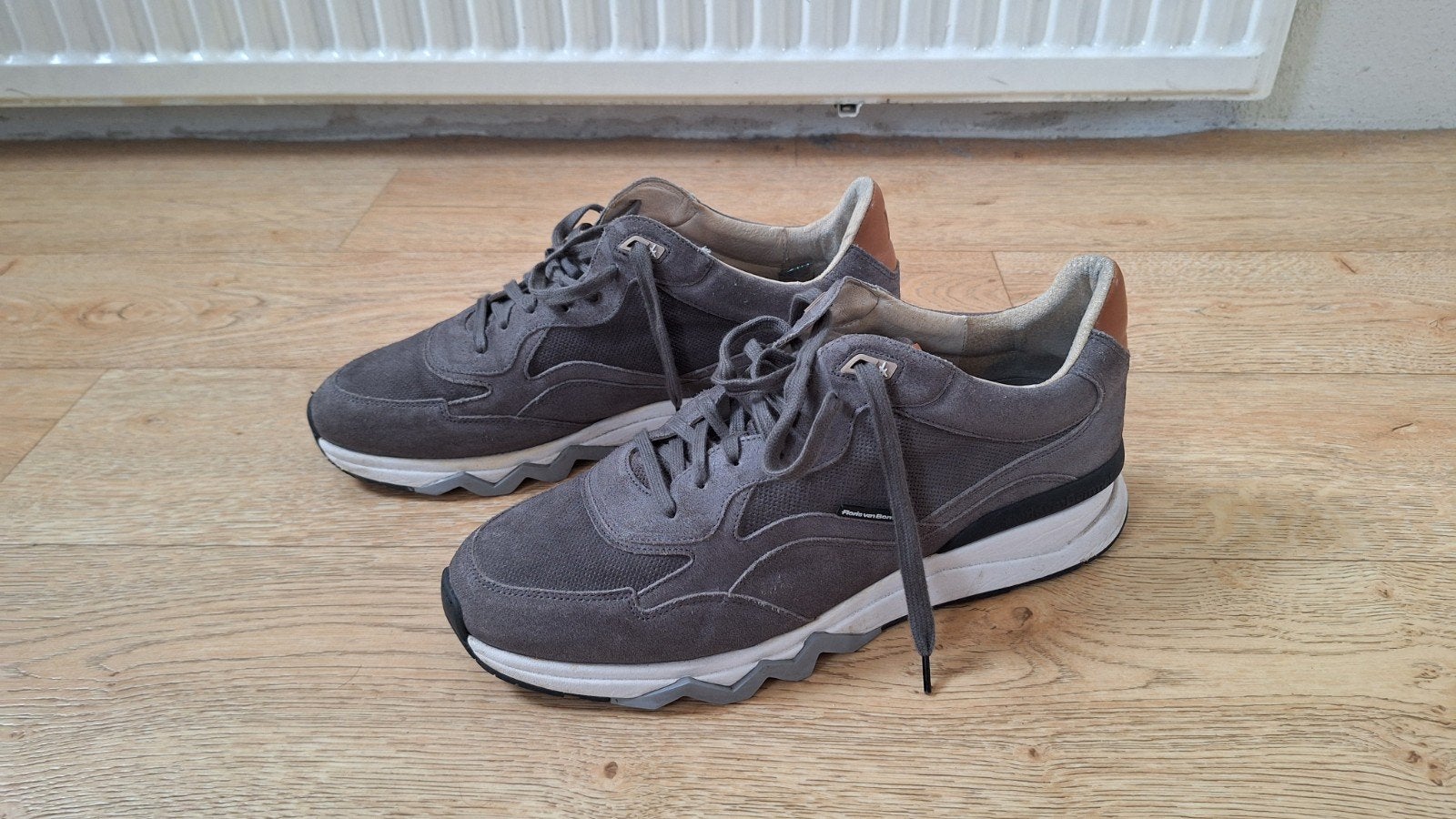 Gedragen Floris van Bommel sneakers - Grijs suède - 47, Overige kleuren, Floris van Bommel, Ophalen of Verzenden, Sneakers of Gympen