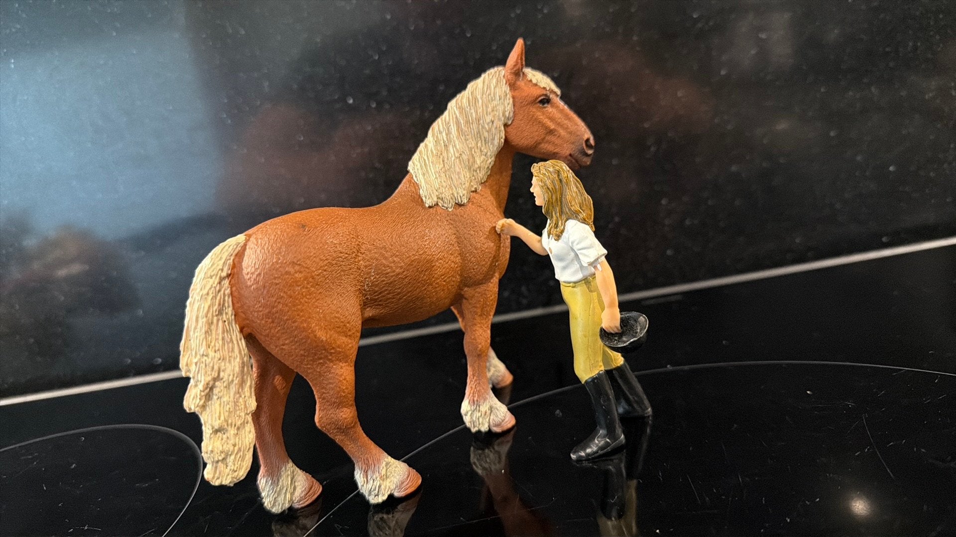 Schleich Farmlife: Paard met verzorger, Ophalen of Verzenden, Zo goed als nieuw
