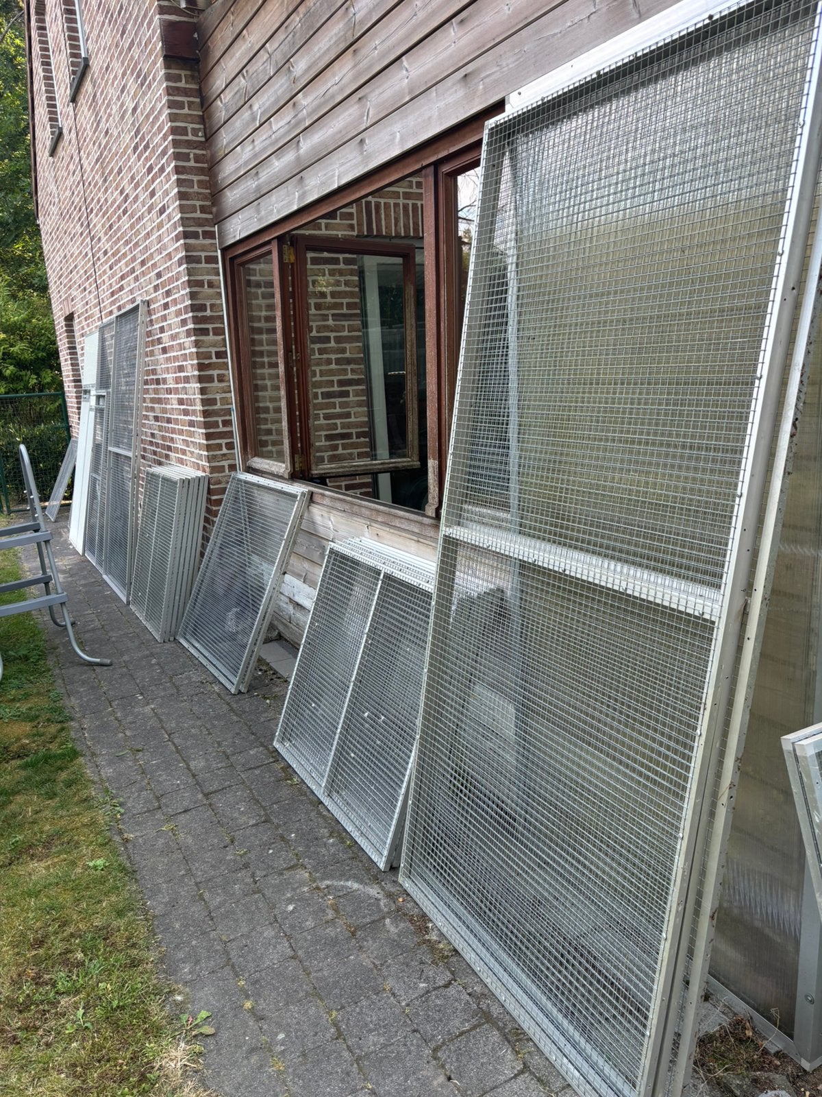 Voliere panelen, Dieren en Toebehoren, Vogels | Hokken en Kooien, Ophalen, Zo goed als nieuw, Aluminium, Overige typen