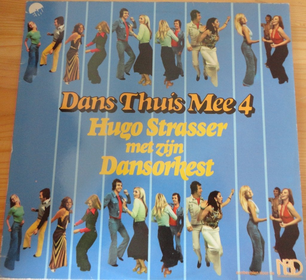 Hugo Strasser & Dansorkest -Dans thuis mee (4) - LP, LP, Gebruikt, Ophalen of Verzenden, Levenslied of Smartlap