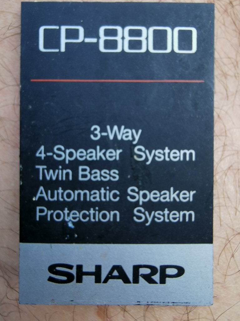 SHARP CP-8800 cross-over filters bord set of twee -Zie fotos