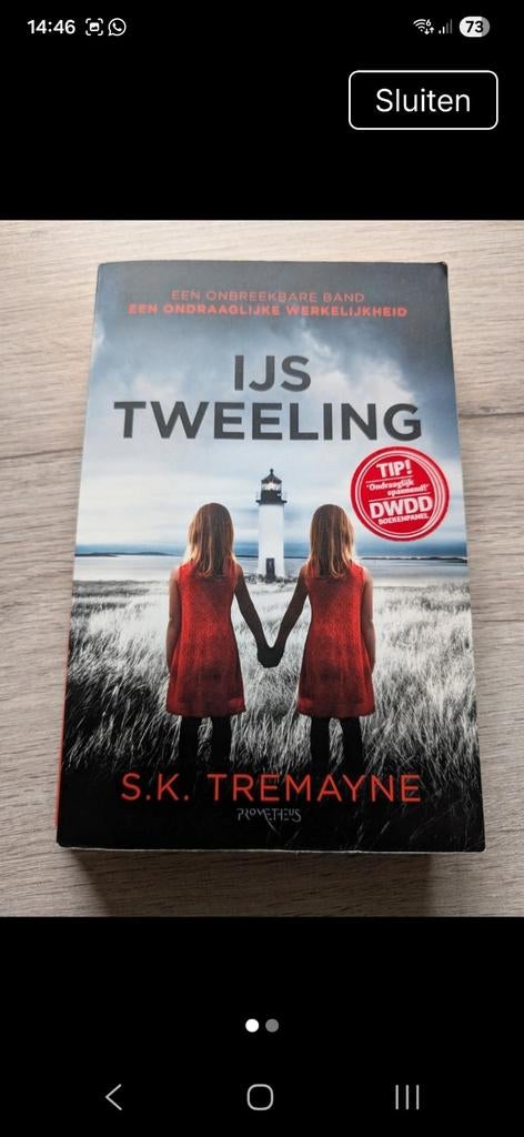 IJs Tweeling - S.K. Tremayne (Thriller), Ophalen of Verzenden, Gelezen, S.K. Tremayne, Europa overig