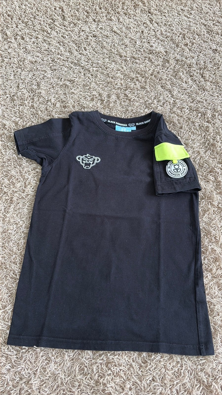 Black Bananas Zwart Shirt maat 140 amper gedragen, Ophalen of Verzenden, Zo goed als nieuw, Jongen, Shirt of Longsleeve