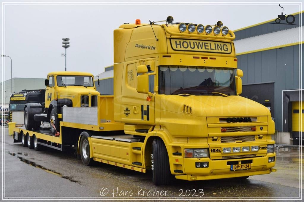 Wsi Scania set Houweling transport, Ophalen of Verzenden, Nieuw, Bus of Vrachtwagen, Tekno