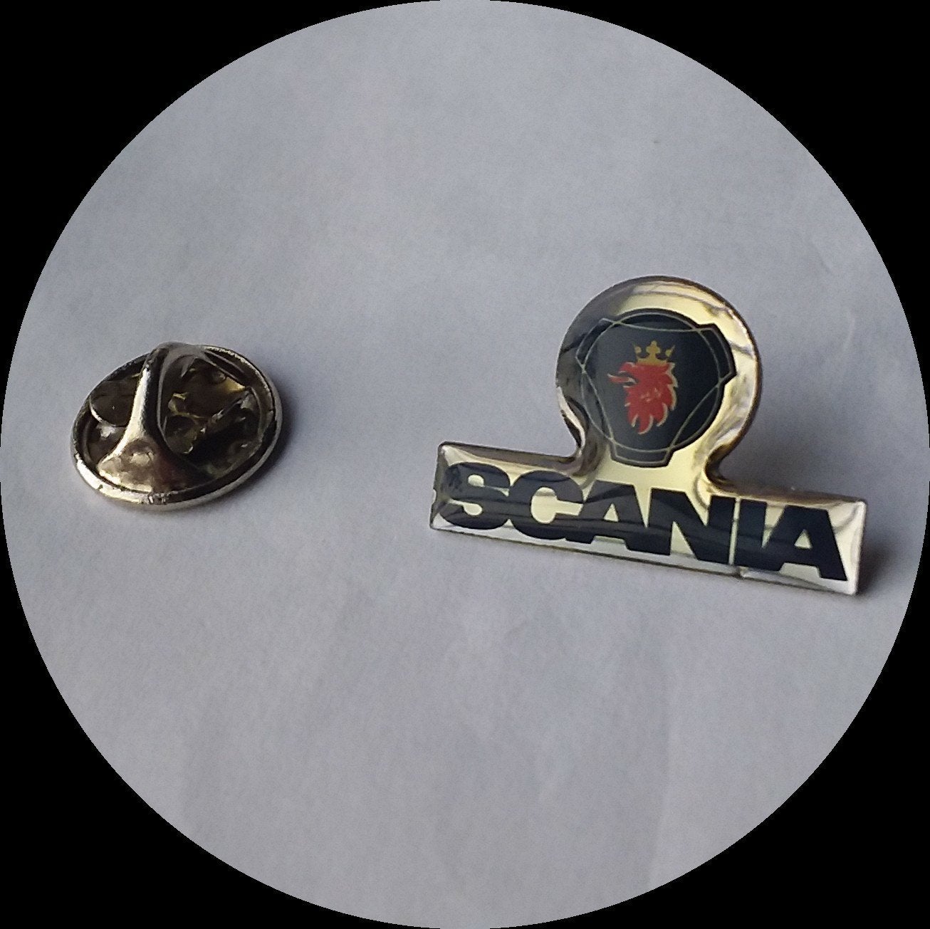 SCANIA truck pin, Ophalen of Verzenden, Zo goed als nieuw, Transport, Speldje of Pin