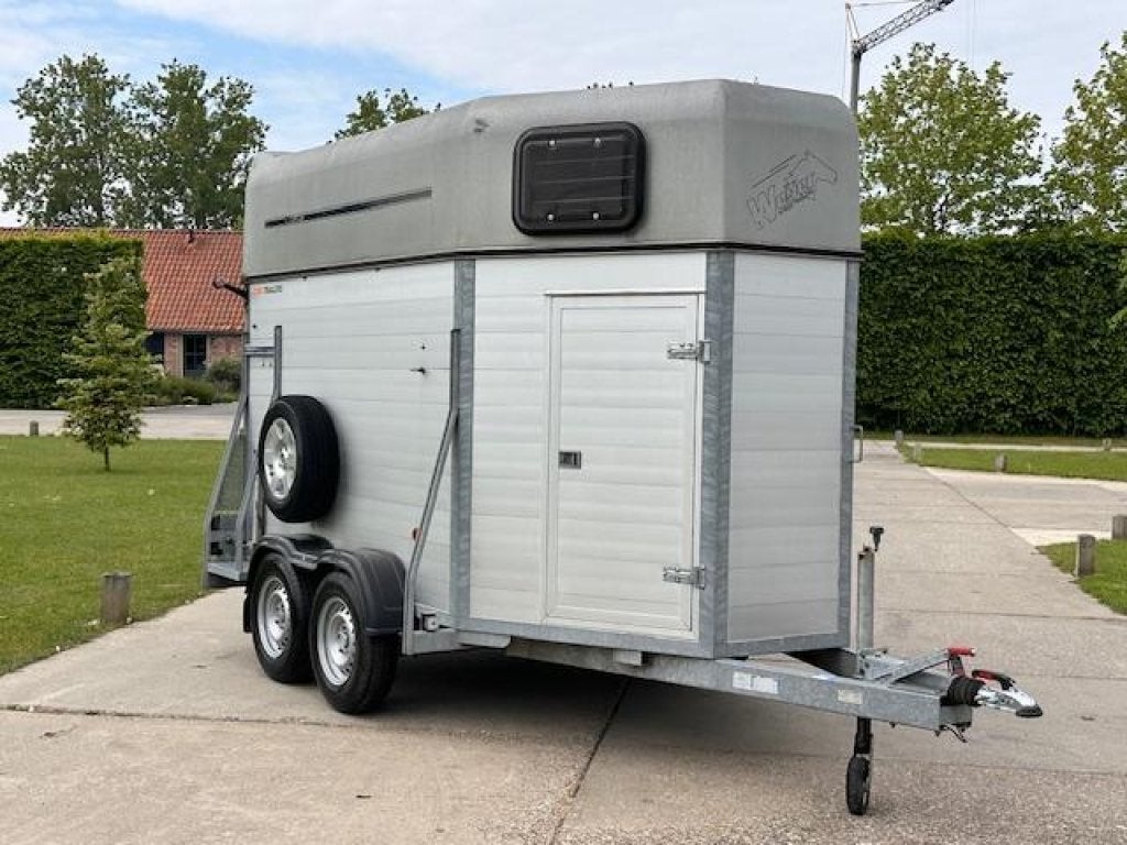 Weijer VOL ALUMINIUM TOPSTAAT zadelkamer paardentrailer, Gebruikt, Aluminium, 2-paards trailer