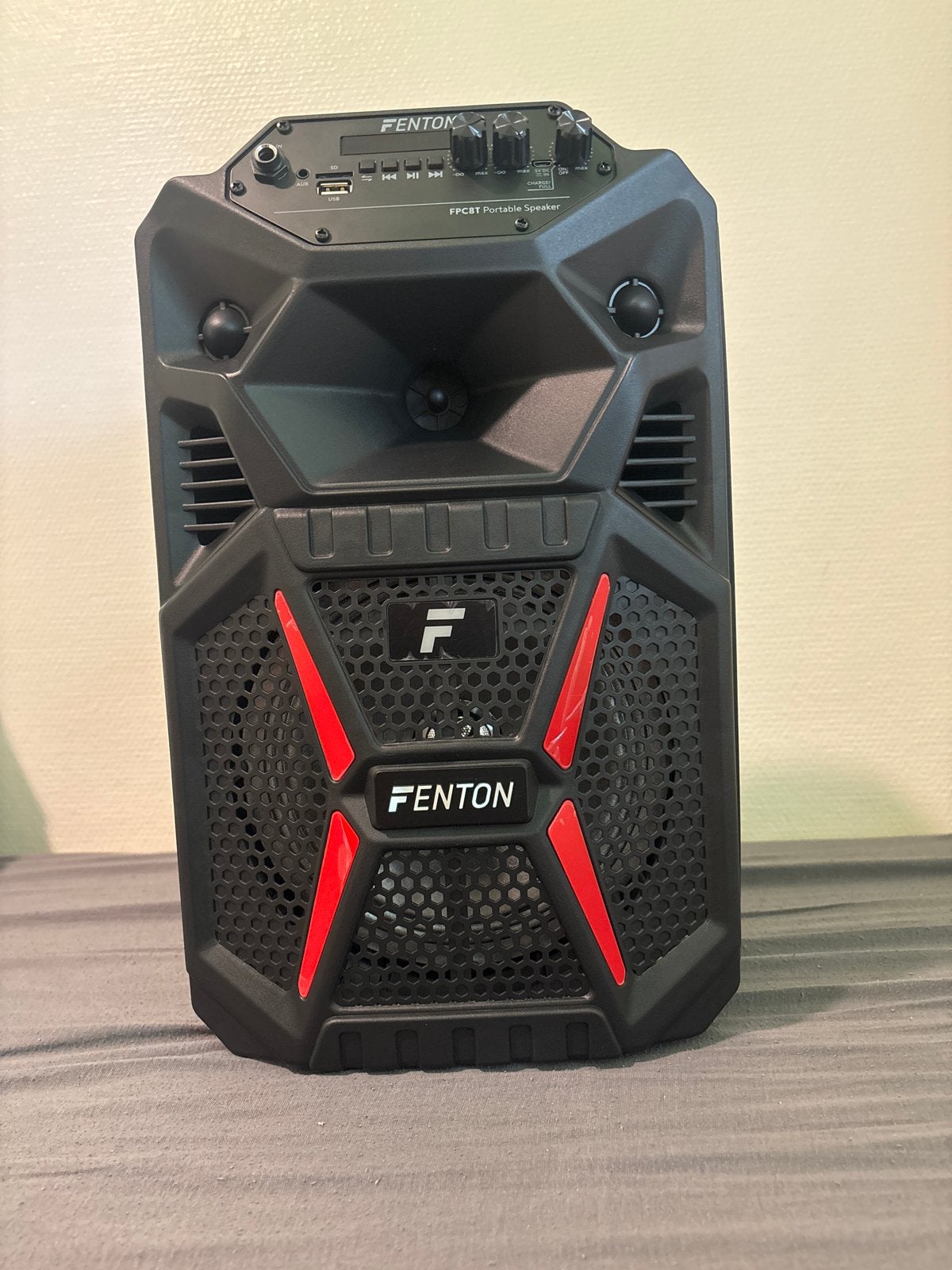 Fenton FPC8T Draagbare Party Speaker met Bluetooth en USB, Audio, Tv en Foto, Overige merken, Party speaker, Ophalen of Verzenden