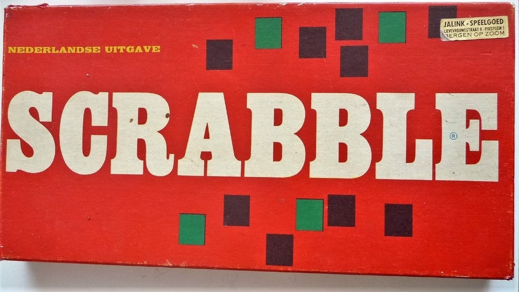 SCRABBLE NEDERLANDSE UITGAVE VAN SIO 1955 ALS NIEUW VINTAGE, Een of twee spelers, Verzenden, Zo goed als nieuw, Sio